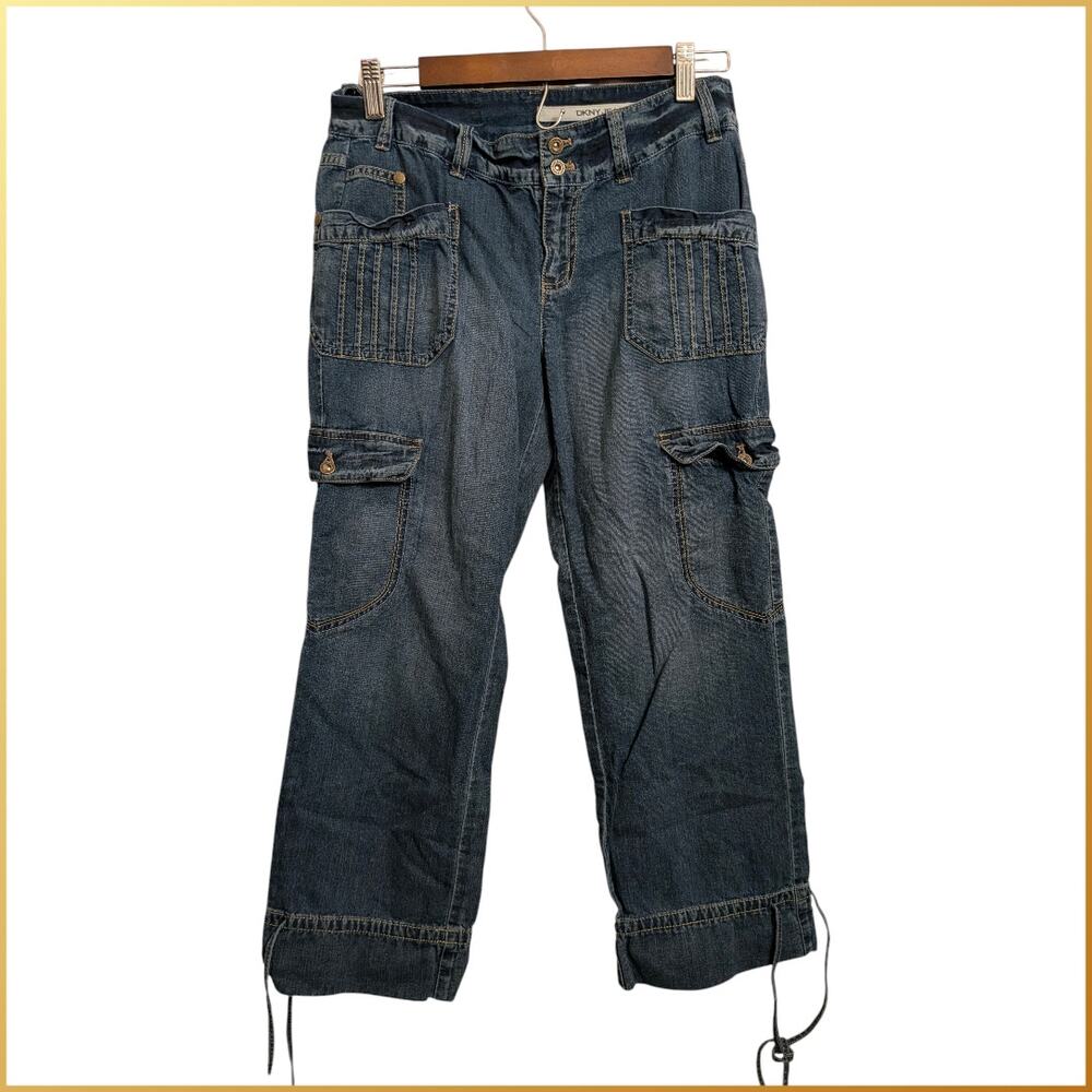 DKNY DENIM Cargo Jeans Women's 4 Baggy Cargo Pants